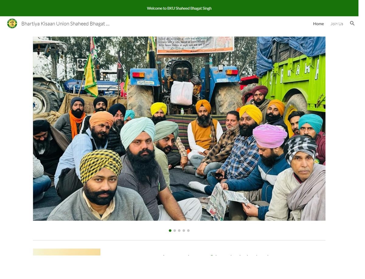 BKU Shaheed Bhagat Singh community website